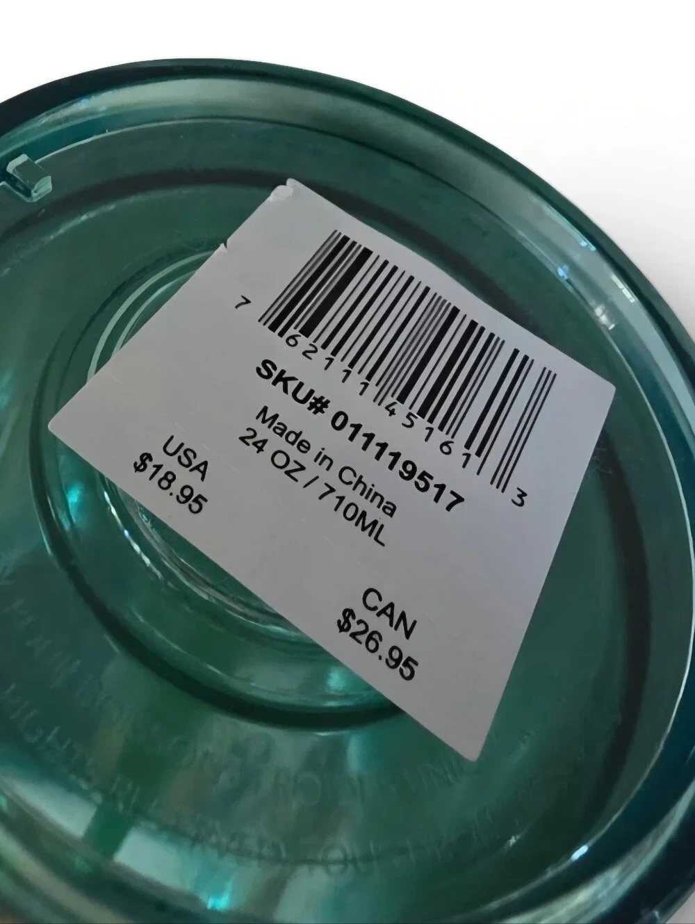 NEW STARBUCKS Iridescent Blue Cold Drink Tumbler Cup 24 oz with Lid & Straw